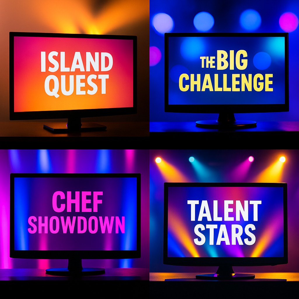 TVs showing fake reality show titles